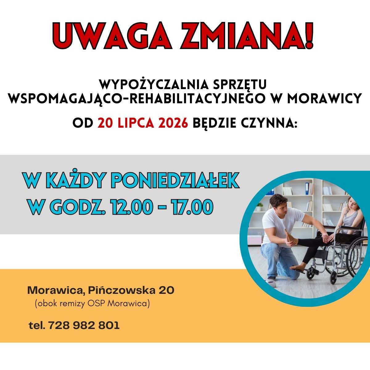 Wypożyczalnia sprzętu wspomagająco-rehabilitacyjnego